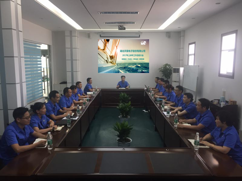 Tianrui Electronics held its first half of 2017 work summary meeting-1