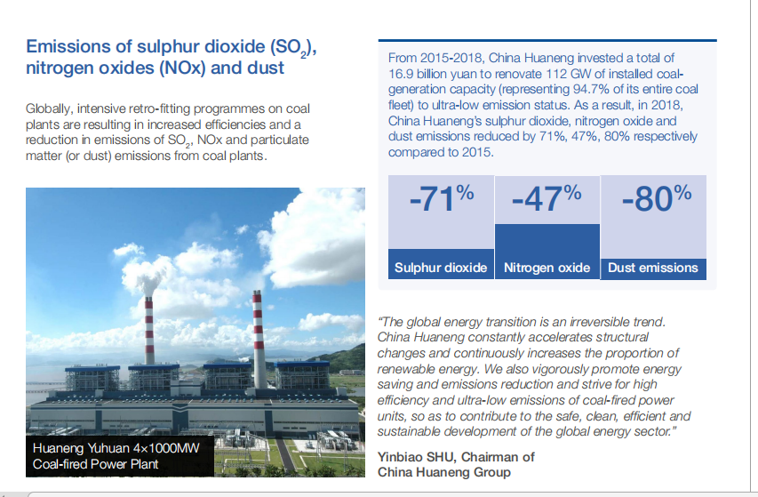 The case of Ultra-low Emission of China Huaneng is selected by the《Global Innovations from the Energy Sector2010-2020》-1