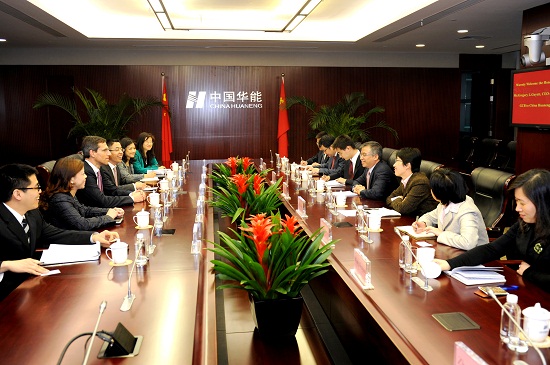 Guo Junming Met with the CEO of J.P. Morgan Chase GCB-1