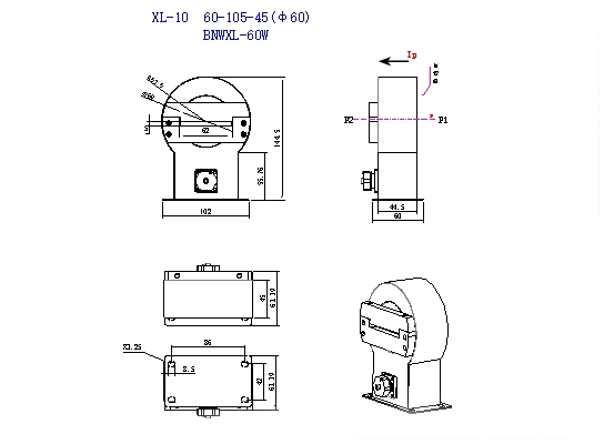 Shape and Installation Dimensions