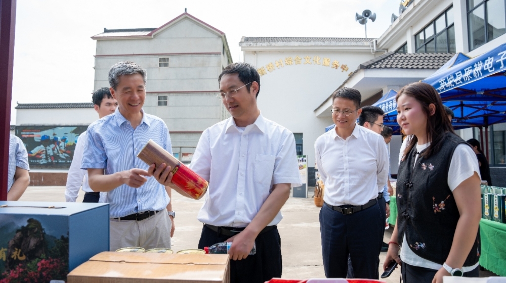 高伯余到河南商城县调研乡村振兴工作-1