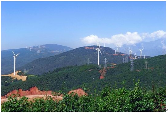 Yunnan Breaking Its Duck in Wind Power— Huaneng Gangdeng Dafengba Wind Farm, with Highest Elevation Put into Operation of Its Kind in China-1