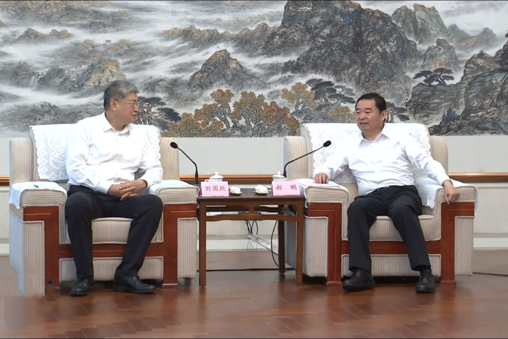 刘国跃拜会辽宁省委书记郝鹏并赴集团在辽企业开展主题教育专题调研-1