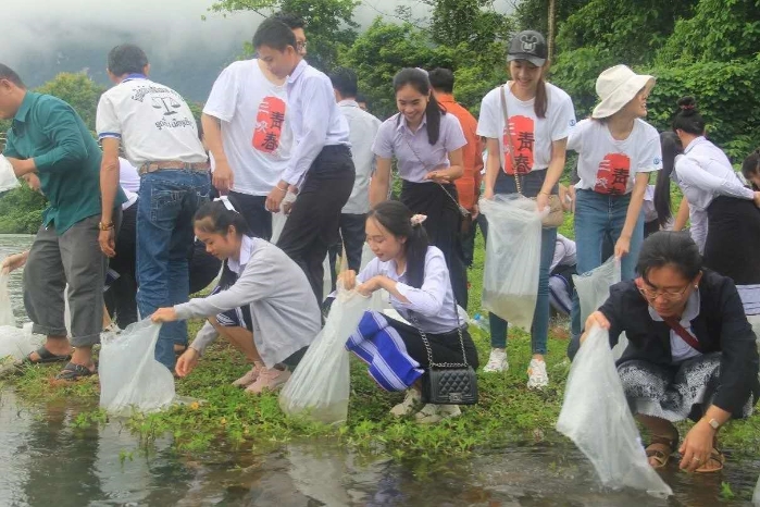 CTG drives ecological initiative in Laos, releasing 50,000 fish fry at its Nam Lik Power Plant-1