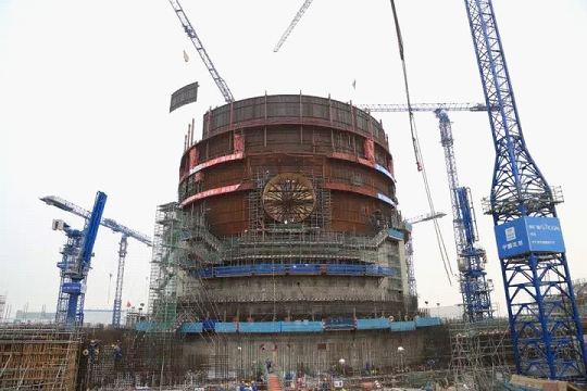 Concrete pouring finished for reactor building interior of Fangchenggang NPP Unit 3-1