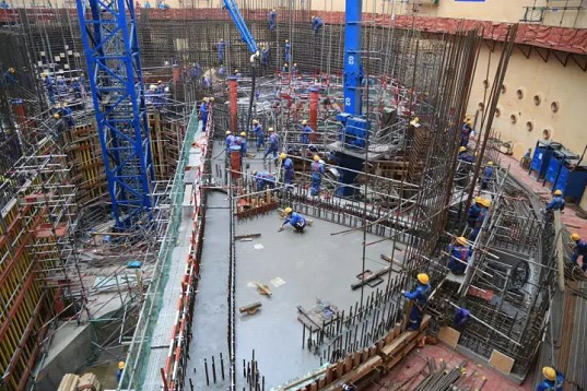 Concrete pouring finished for reactor building interior of Fangchenggang NPP Unit 3-2