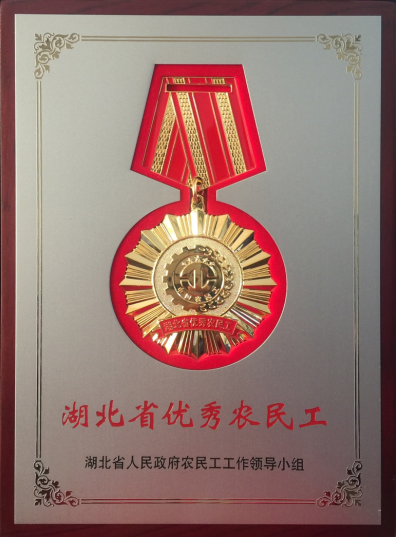 My company employees were awarded the "outstanding national migrant workers," the glorious title-2