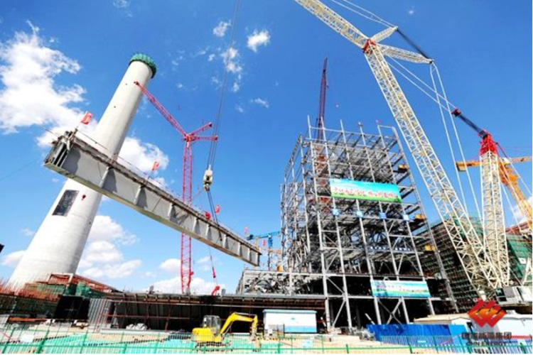 Large Plate Beam Hoisted for China’s Largest Thermal Power Project under Construction-1