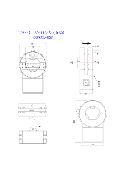 Shape and Installation Dimensions